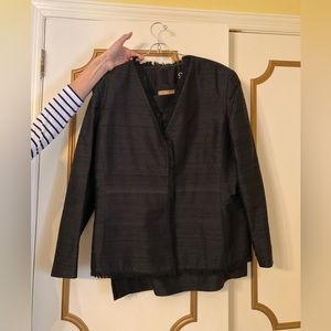 Black Silk Skirt Suit